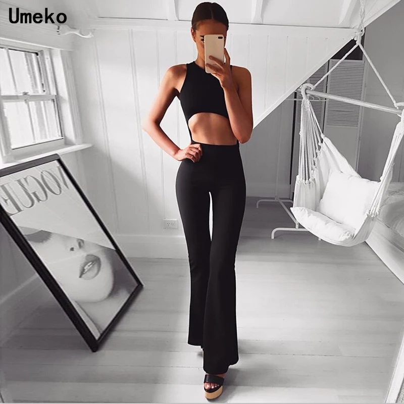 

Umeko 2020 Women's Fashion Trousers Fitness Casual Wide Leg Bell Bottom Legging Flare Solid Slim Palazzo Breathable Soft Pants
