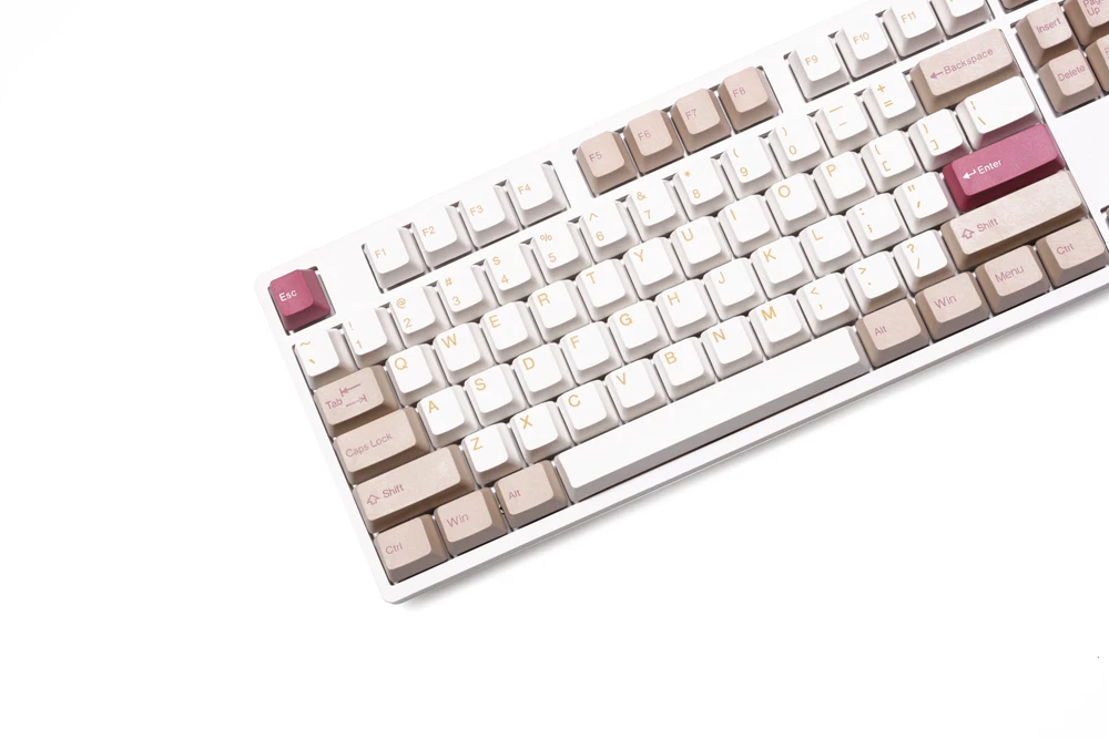 taihao shell sand beach abs double shot keycaps for diy gaming mechanical keyboard oem profile beige yellow grey iso 1 75u shift free global shipping