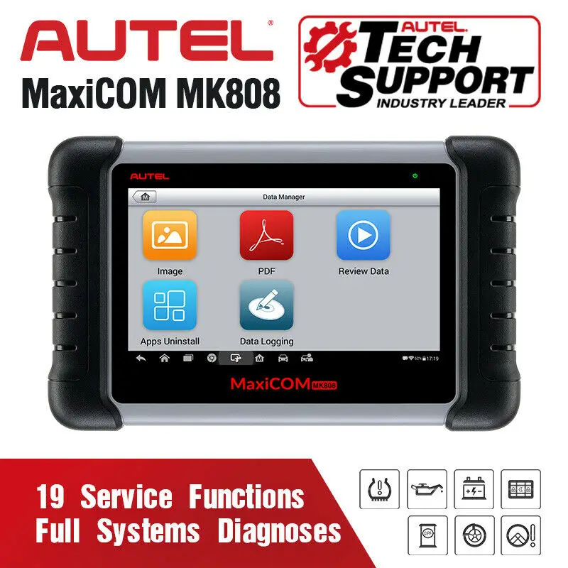 AUTEL MaxiCOM MK808 OBD2 автомобильный диагностический инструмент сканер IMMO EPB SAS BMS TPMS DPF Wifi