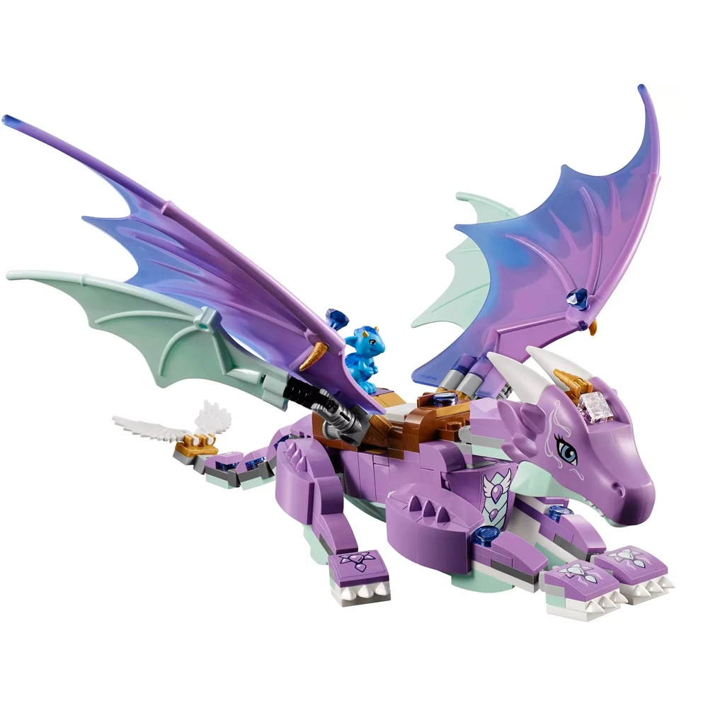 318 шт BELA 10413 Fit Elves 41077 Aira's Pegasus сани Набор фигурок DIY строительные блоки игрушки для детей девочки рождественские подарки