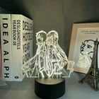 Аниме меч искусство онлайн-фигурки 3d светодиодный ночсветильник спальни Декор Светильник подарок на день рождения настольная лампа манга Сан