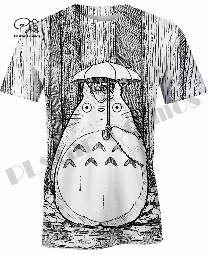 

PLstar Cosmos 3DPrint Newest t Anime Totoro And Friends Unique Man/Woman Harajuku Streetwear Casual Funny T-Shirt Short Sleeve 2