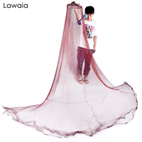 lawaia multifilament throwing fishing net braided wire aluminum ring fishing tackle for shallow water network height 4ft6ft9ft