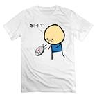 Новая короткая футболка, Мужская брендовая одежда, модная смешная футболка с цианидом и счастьем