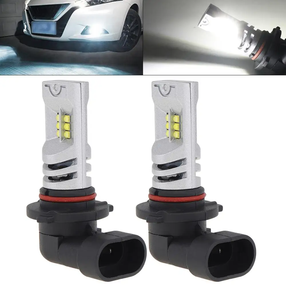 2 шт. 12V H10 9005 H8 H11 2525 SMD светодиодный Противотуманные фары Дневные Фары Светильник