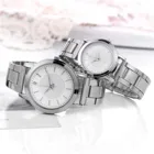 Хит продаж, Роскошные Кварцевые часы, Женская мода часы из нержавеющей стали с двумя циферблатами Смарт браслет наручные часы подарки Zegarek Damski 2021