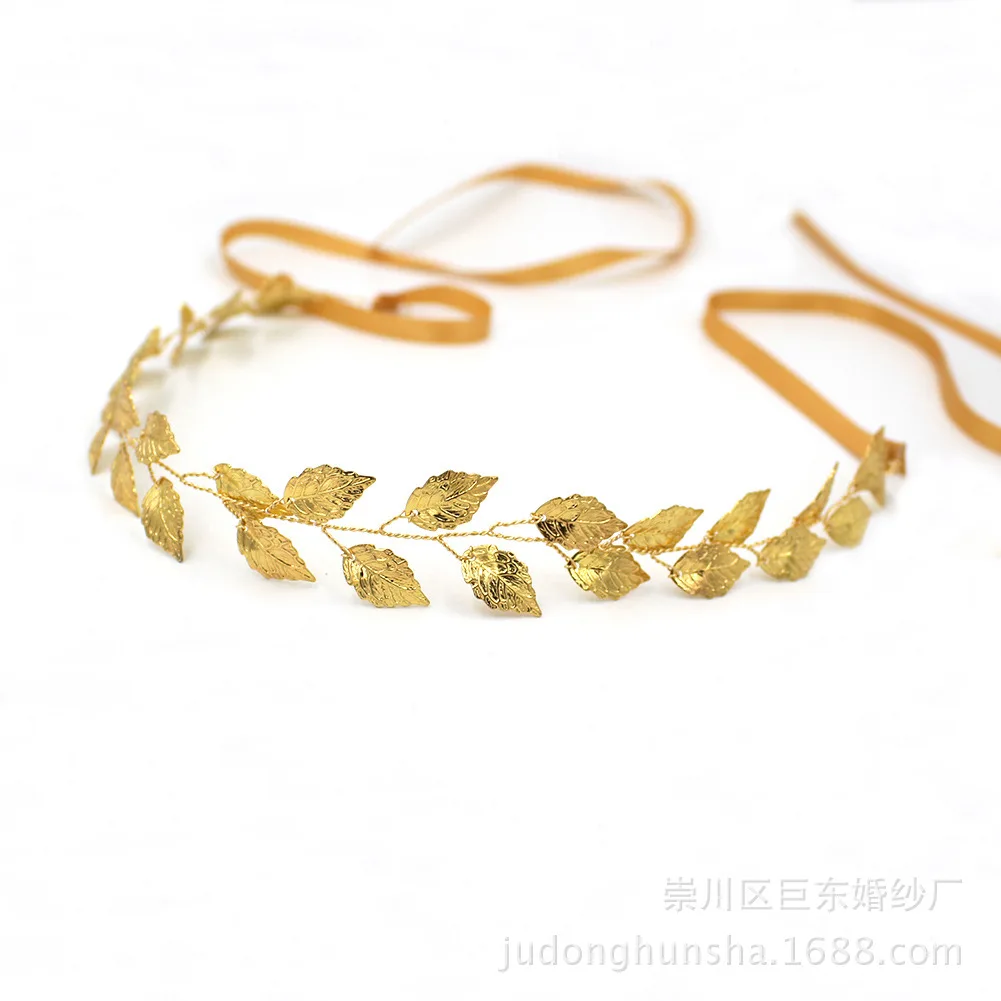 

New Leaf Bride Headband Gold Hair Vine Party Wedding Hair Accessories