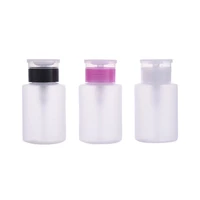 70ml pump dispenser empty bottle nail art polish acetone remover uv gel cleaner for cleanserpolish makeup remover 3colors