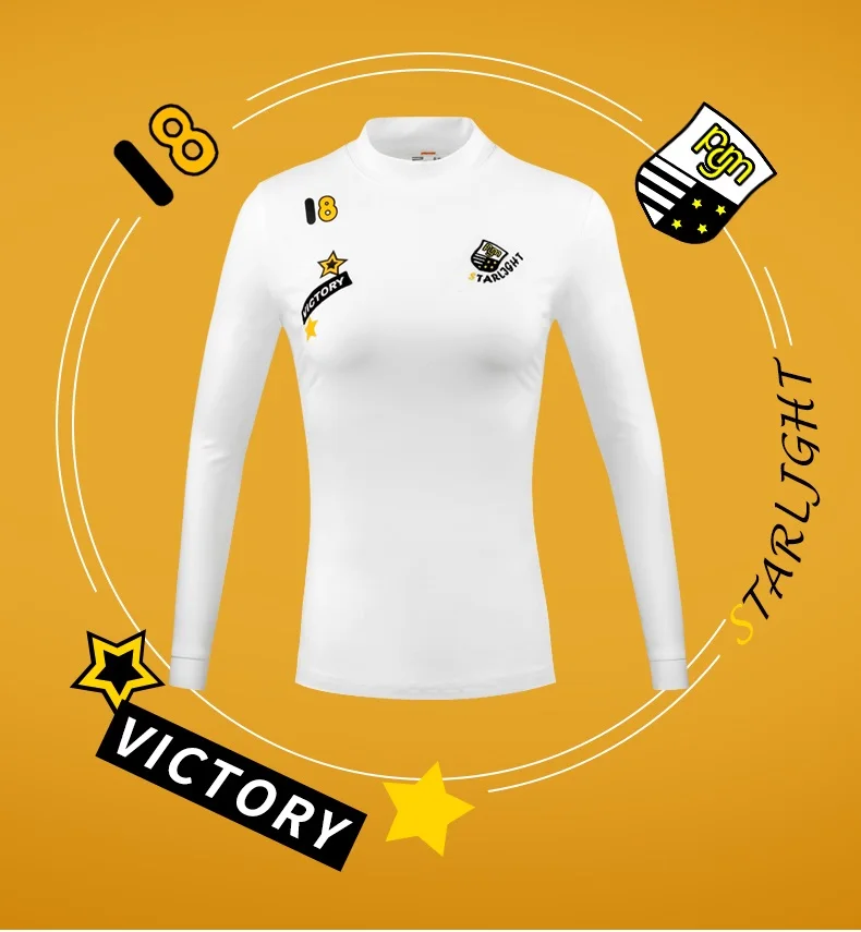 PGM Осенняя спортивная женская рубашка с длинным рукавом для гольфа теплая