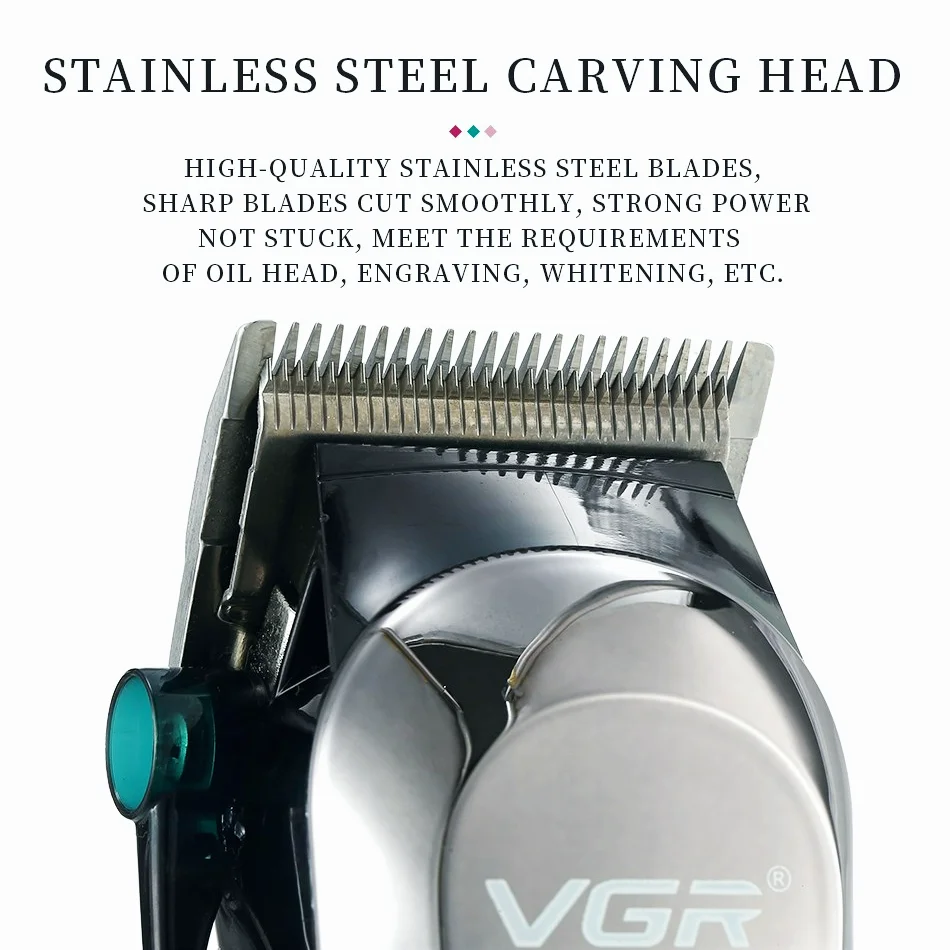 VGR Hair Cutting Machine Electric Hair Clipper Professional Hair Trimmer For Men Haircut Machine Barber Digital Display V-060 enlarge