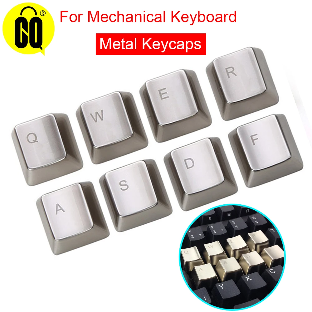 Набор клавиш для механической клавиатуры MX Axis Silver/Golden металлические клавиши на