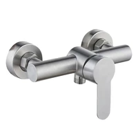 1pc stainless steel cold and hot faucet in wall type bathtub faucet single function shower water tap bathroom accessories