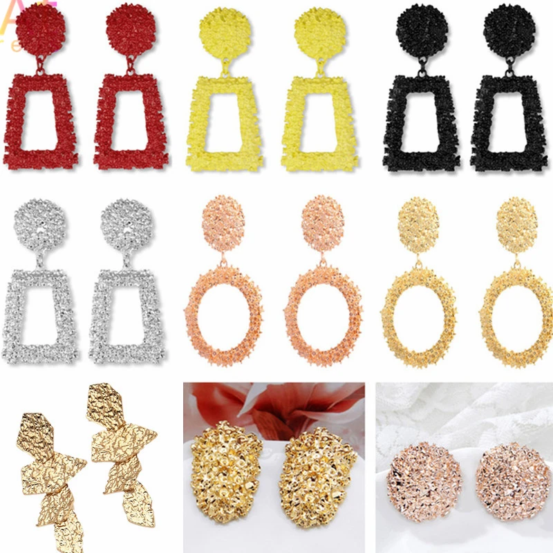 Женские серьги подвески с геометрическим рисунком модные современные Висячие