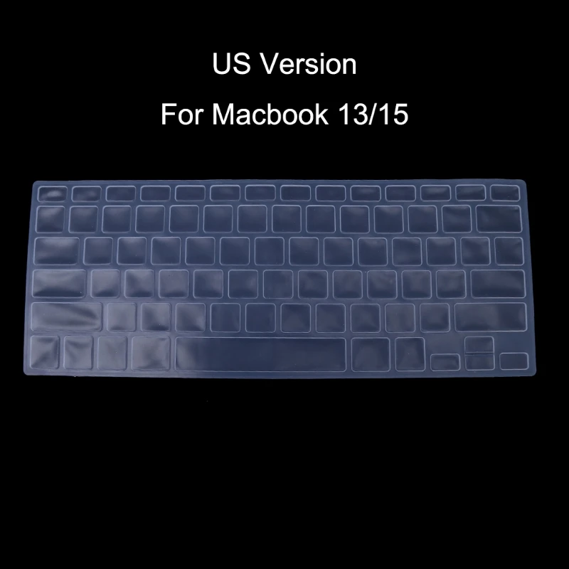 Версия США русская Клавиатура силиконовый чехол для Apple Macbook Air Pro 13 15|Чехлы