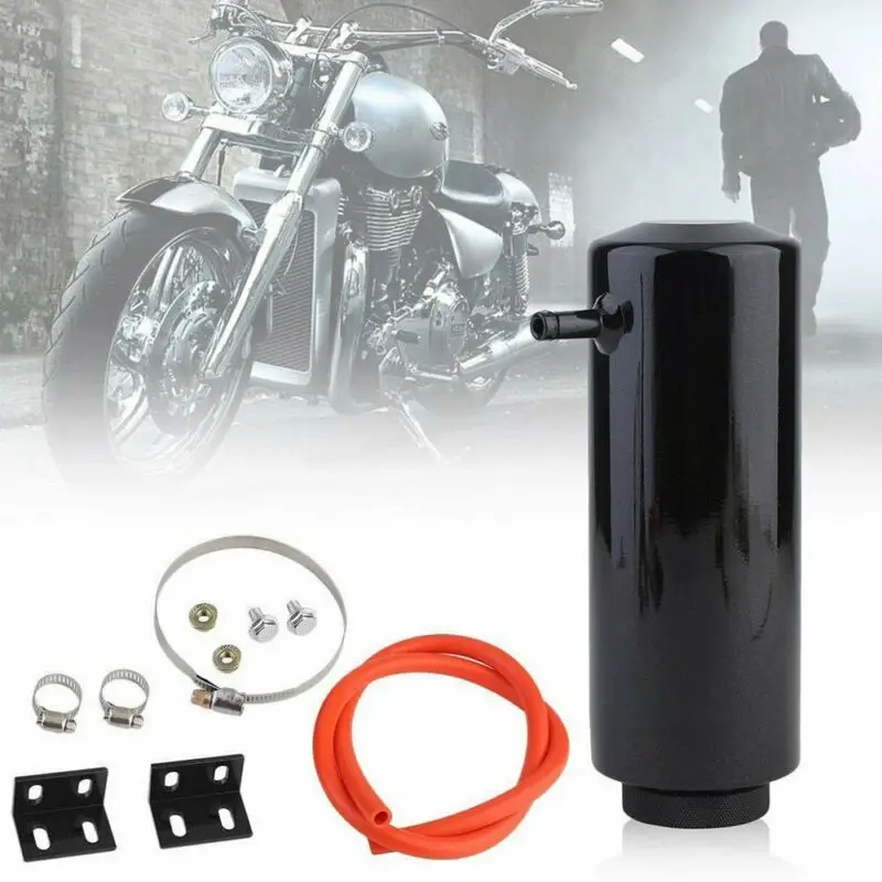 

Universal Radiator Coolant Aluminum Catch Tank Overflow Reservoir Black NEW US