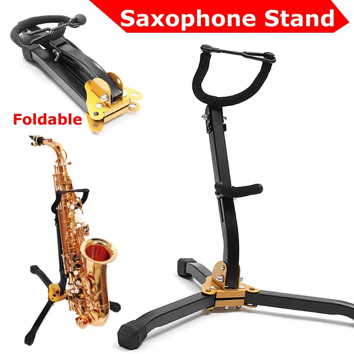 Портативный складной тенор саксофонная стойка Alto Sax металлический напольный штатив держатель Деревянный Духовой инструмент Аксессуары