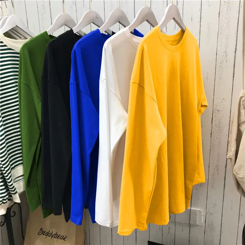 Новинка 2021 Стильная универсальная Базовая рубашка с круглым вырезом на весну и