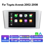 4G LTE Android 10 DSP 6 + 128G Автомобильный мультимедийный радиоплеер для Toyota Avensis T25 2002 2003 2004 2007 2006 2005 Carplay + авто