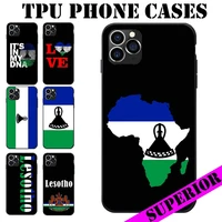 for oneplus 5 5t 6 6t 7 7pro 7t 7tpro 8 8pro lesotho flag coat of arms soft tpu phone cases