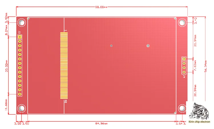 

1PCS/LOT 3.5-inch SPI serial LCD module 480*320 TFT module ILI9488 HD
