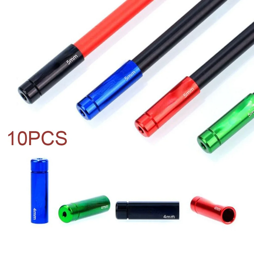 

10pcs RISK 4/5mm Housing Ferrules Crimps Accessories Wire Tip Cable End Cap MBT Road Bike Accessories 4mm Shift /5mm Brake Line