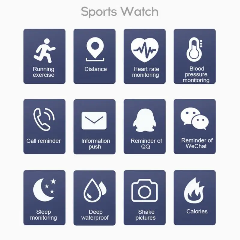 

M3 Fitness Smart Watch Sport Smart Band Bracelet Blood Pressure Heart Rate Pedometers Fitness Tracker Wristband For Android IOS