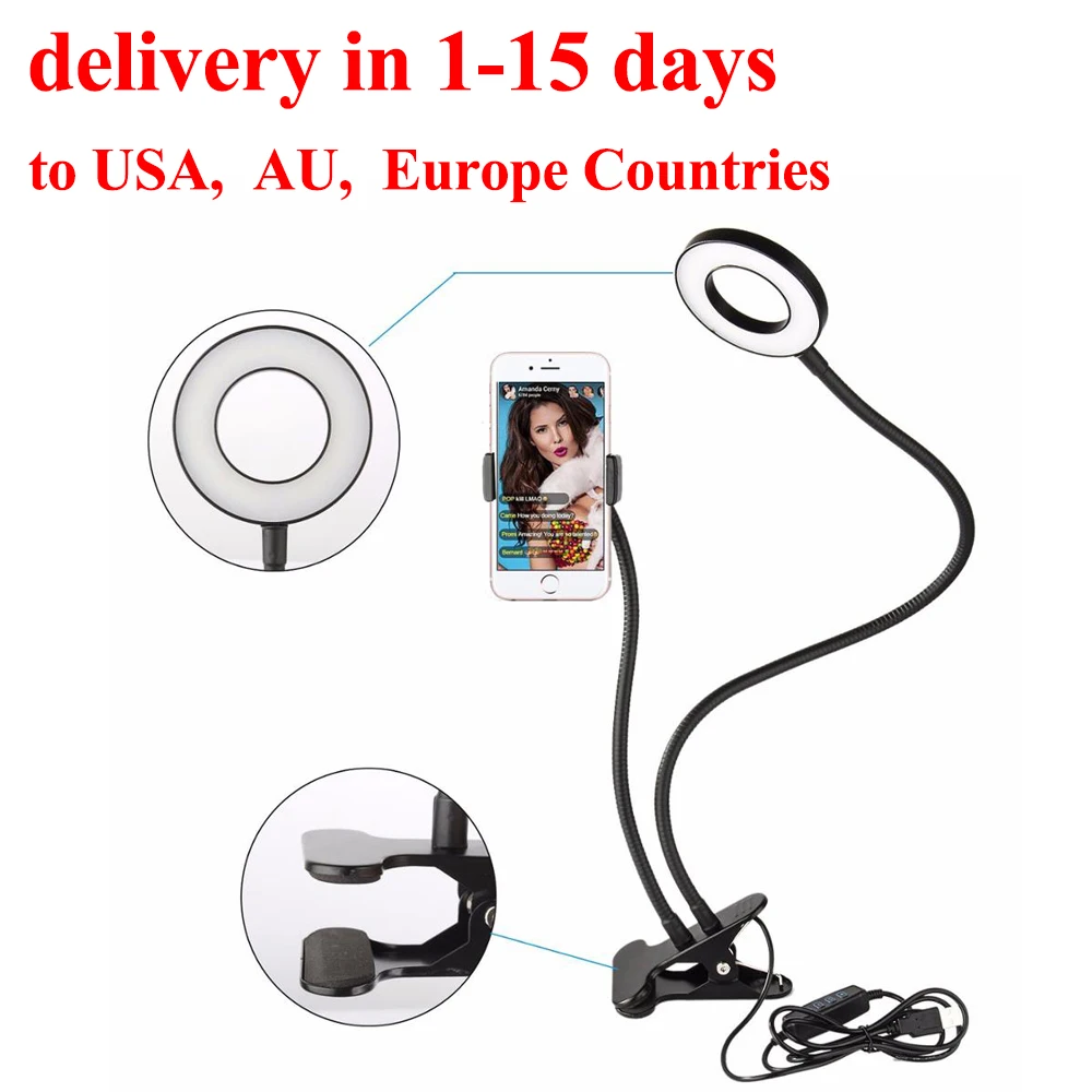 Кольцевой светильник кольцевой для Tik Tok Youtube прямой трансляции макияжа кольцевая