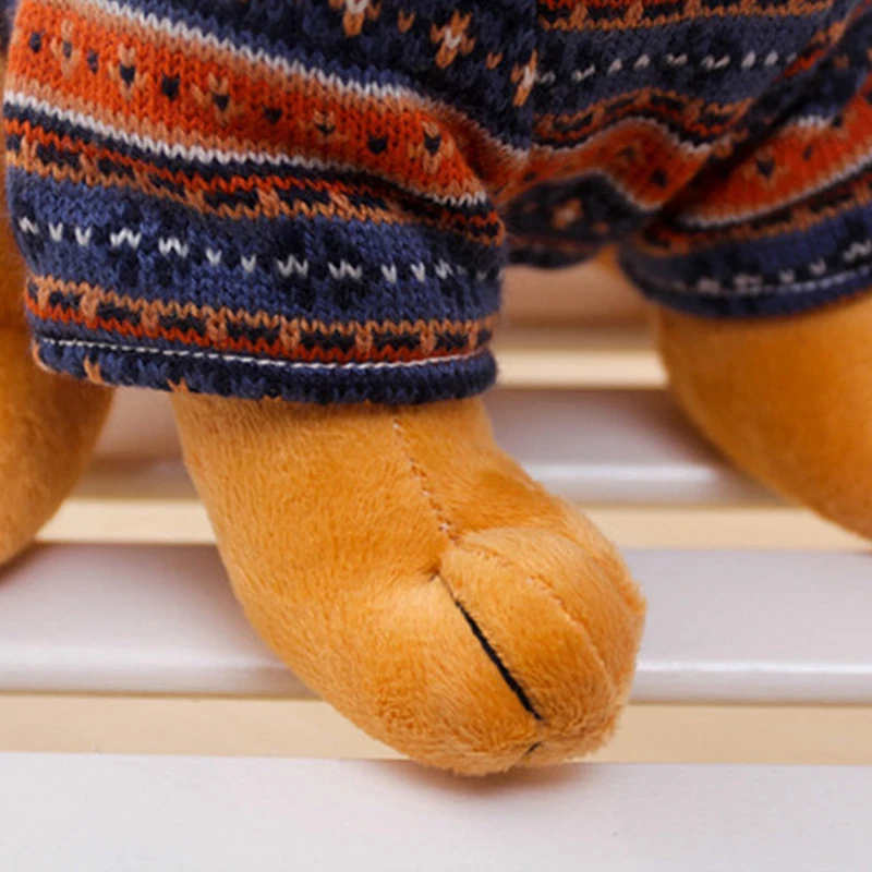 

25cm Cute Chihuahua dog With Clothes Plush Toy Puppy Kids Toy Kawaii Stuffed Simulation Animal Doll Birthday Gift for Girls