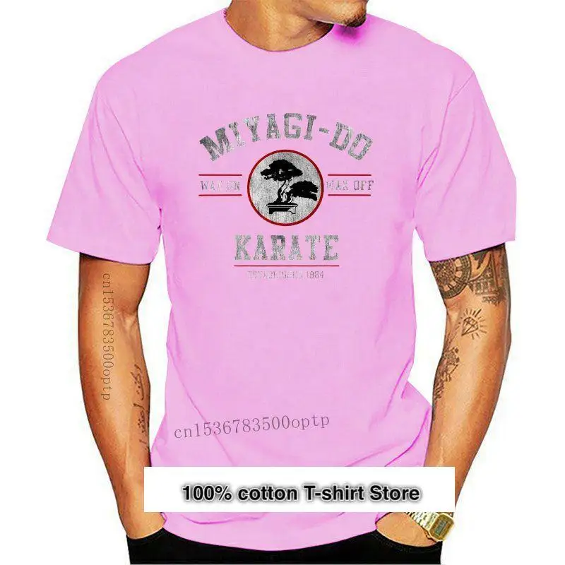 

Camiseta Miyagi Do Karate Kid Wax On Wax Off para hombre, nueva