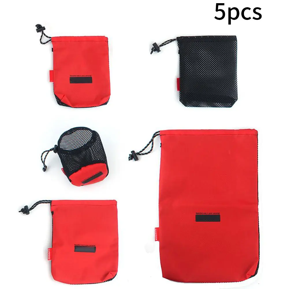 

5PCS Travel Storage Bag Set 200D Oxford Cloth Travel Mesh Bag Packing Suitcase Organiser Kit Sorting Package Case Travel Bag Set