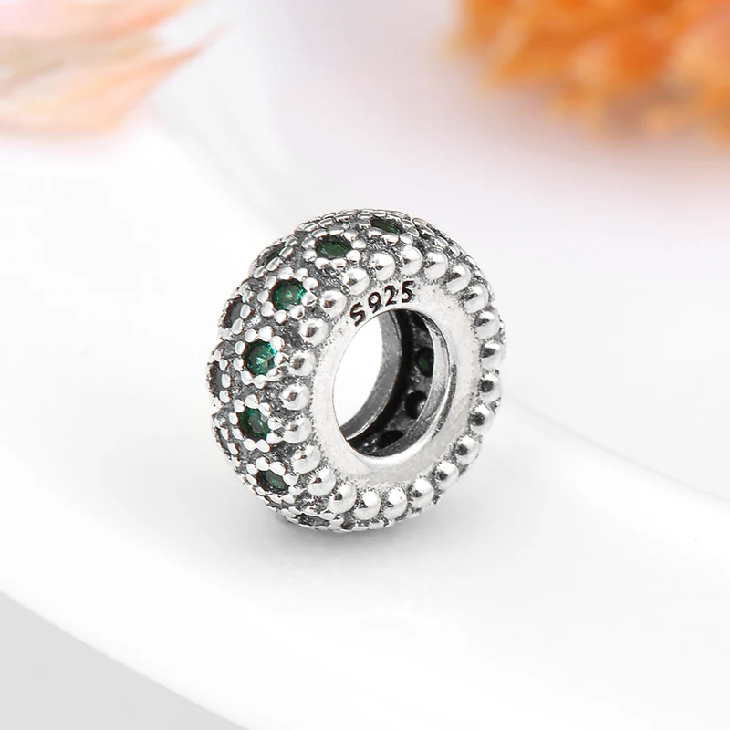 Новое поступление 100% Стерлинговое Серебро 925 пробы штабелируемые зеленые