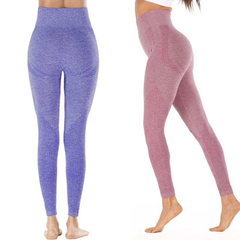 Штаны для йоги спортивные женские леггинсы облегающие брюки фитнеса эластичные