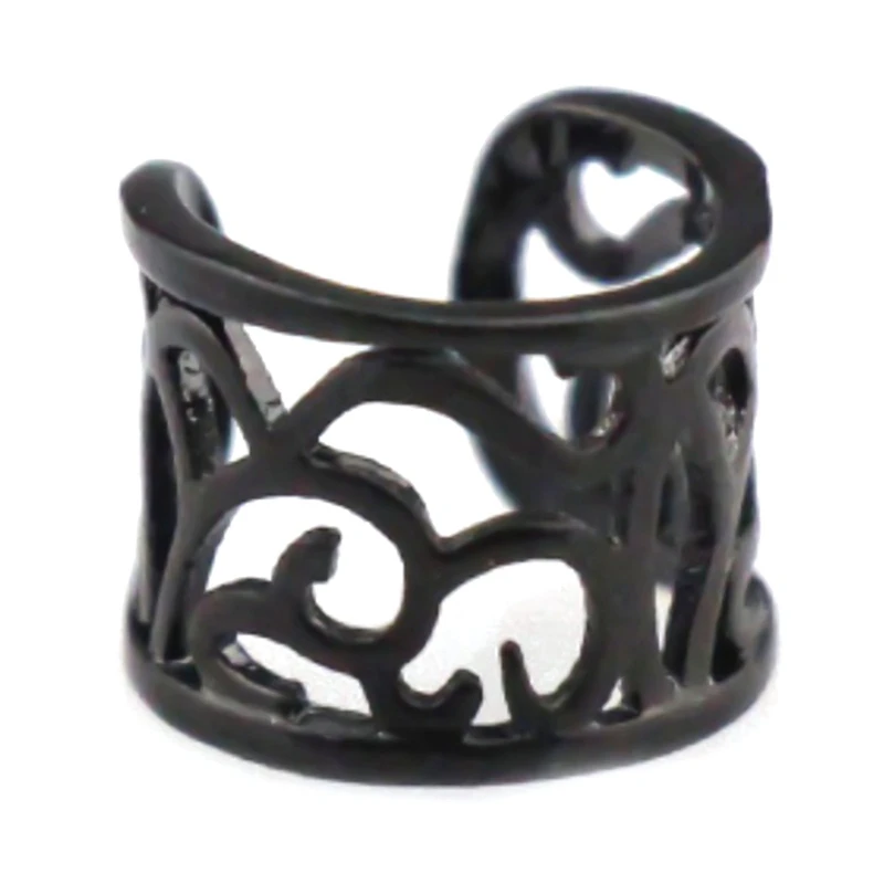 

New Fashion Clip Earrings For Men Women 4 Color Alloy Hollow Pattern Ear Clip Punk Clip Earring Without Piercing Charm Jewelry