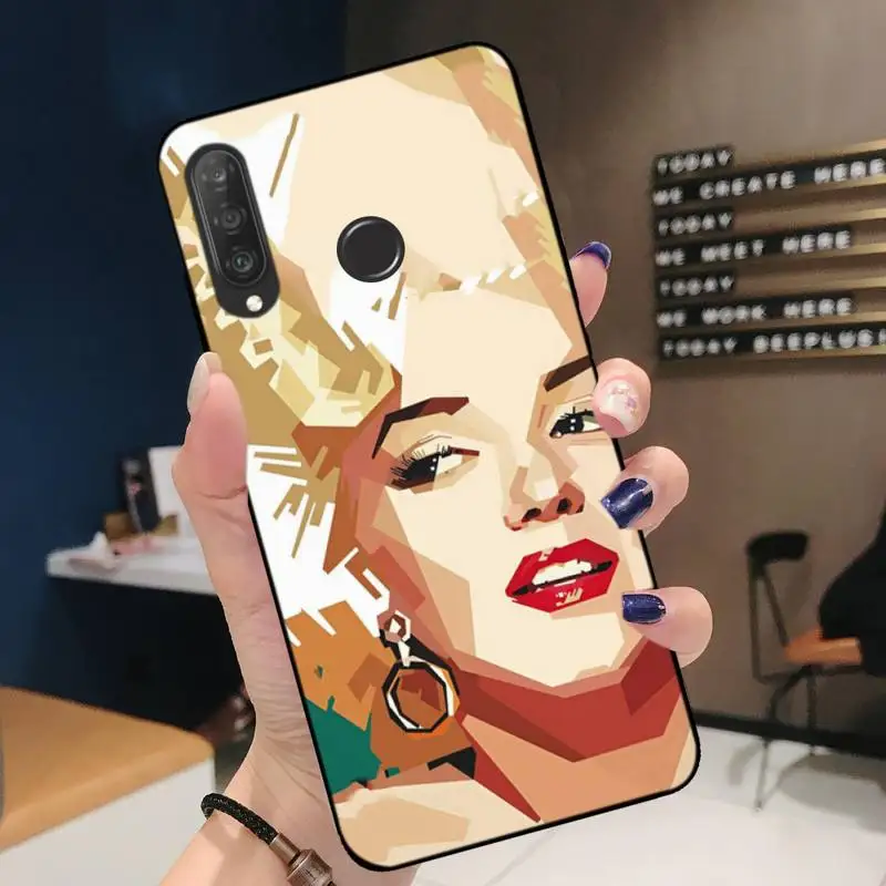 

Hand Painted Marilyn Monroe Phone Case For Huawei P20 30 40 Pro Mate 20 30 40 Pro Honor 9x 10 30lite Y62019