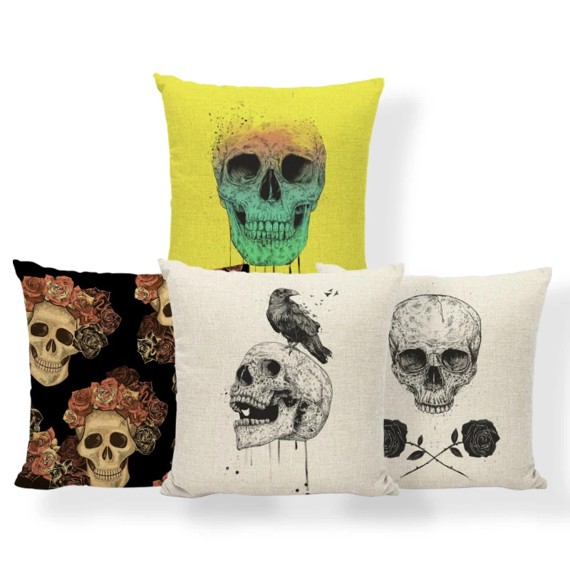 Наволочка из полиэстера и льна 45 х45 см | Дом сад