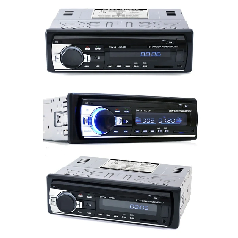 

For Car Electronics DVD CD Support MP3 WMA WAV Car Radio Autoradio Aux Input Receiver Bluetooth Stereo Audio Player Multimedia
