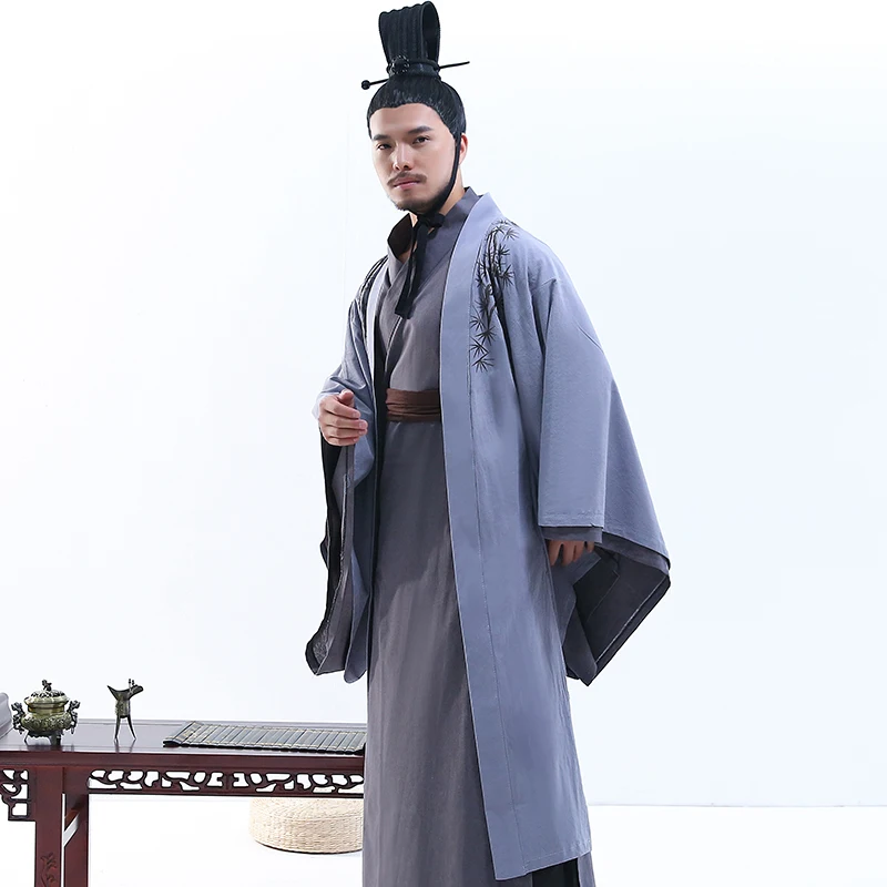 

Hanfu Men NEW cosplay Chinese traditional dress Ancient Scholar Confucius TV drama costumes Adult stage performance costumes set