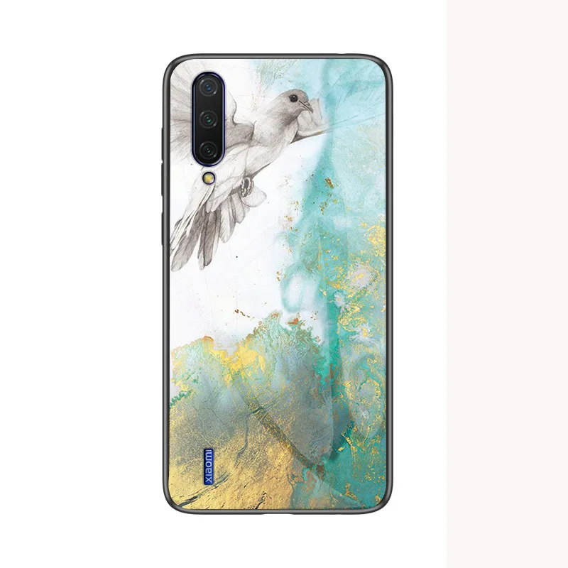 Чехол из закаленного стекла для Xiao mi Max 3 Max 2 Red mi Note 4 4X Note 7 K20 чехол с принтом для Xiao mi CC9 CC9SE mi 9 mi 9SE Red mi Note 6 - Цвет: 02