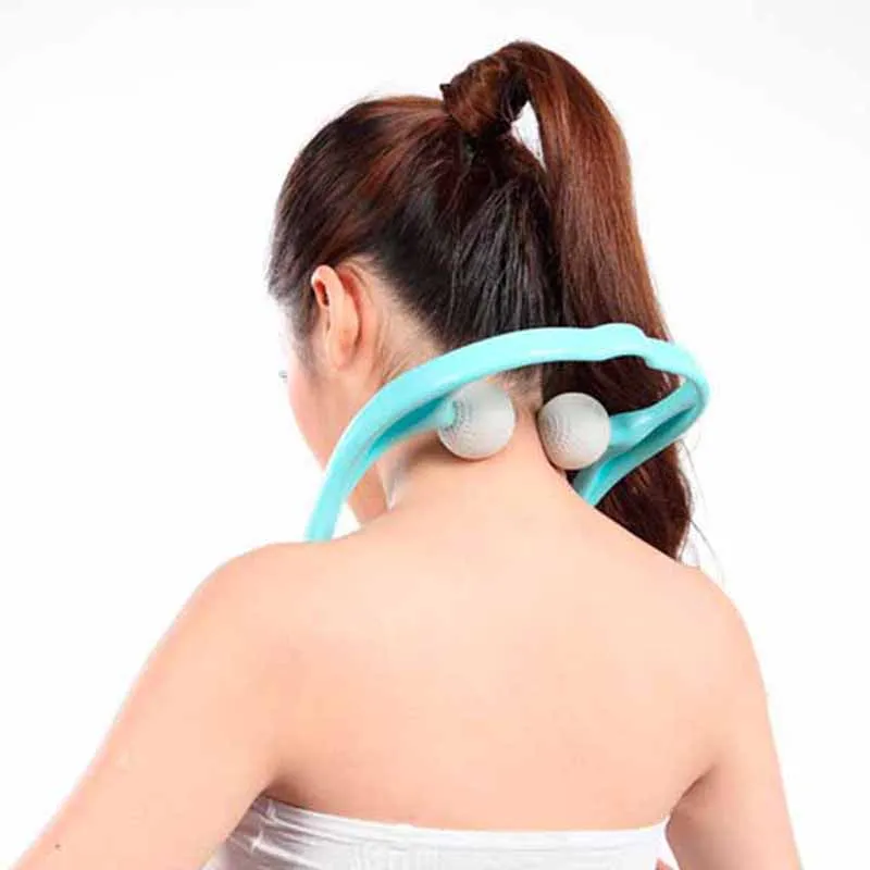 Затылочный шейный позвонок Массажный мяч палец руки для шеи и плеч обхват талии