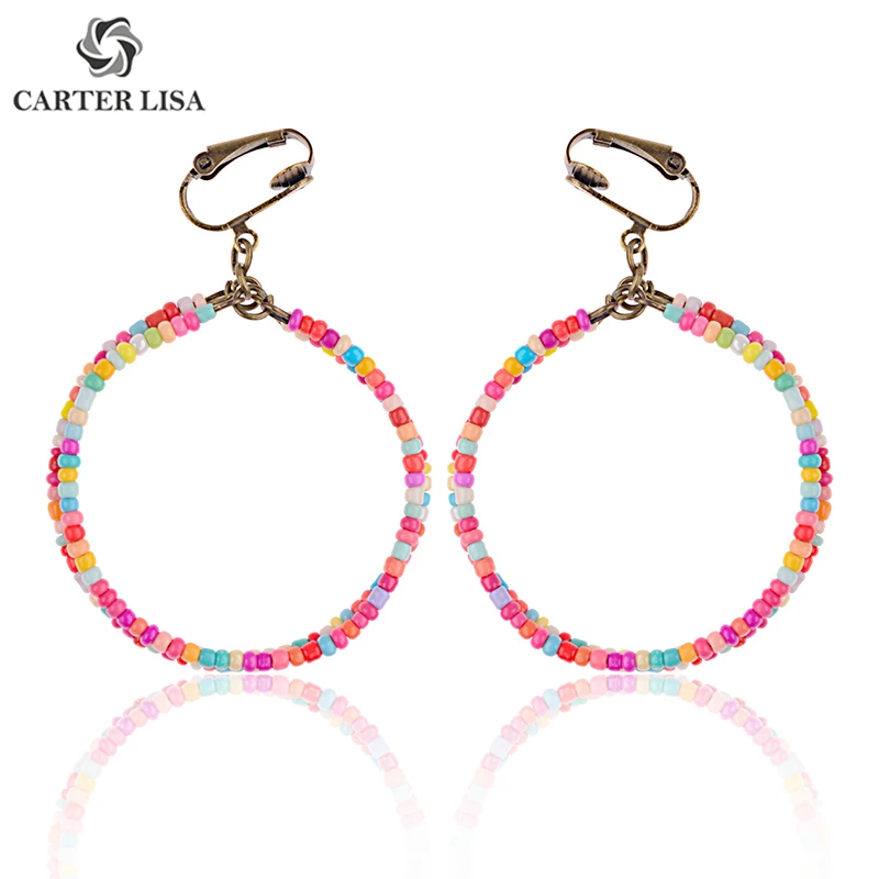 CARTER LISA африканские богемные разноцветный бисер большие массивные круглые