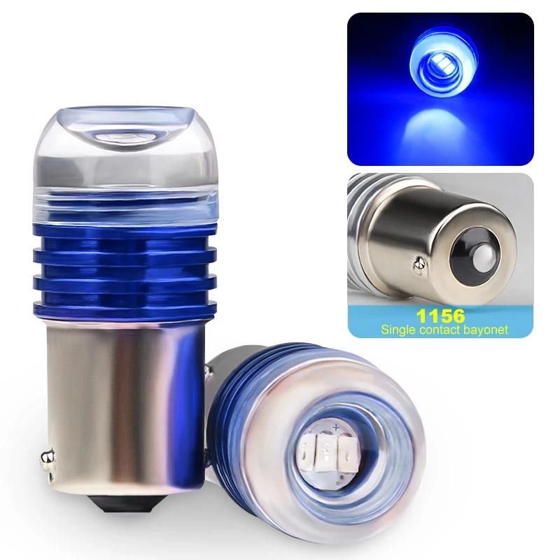 1156 Blue Из 2 предметов автомобильные светодиоды 1156 1157 3W 5730 вогнутые зеркала 4 цвета 12V P21W Автомобильные тормоза/поворота Автомобильные стояночные огни декоративные огни - Испускаемый цвет: 1156 Blue