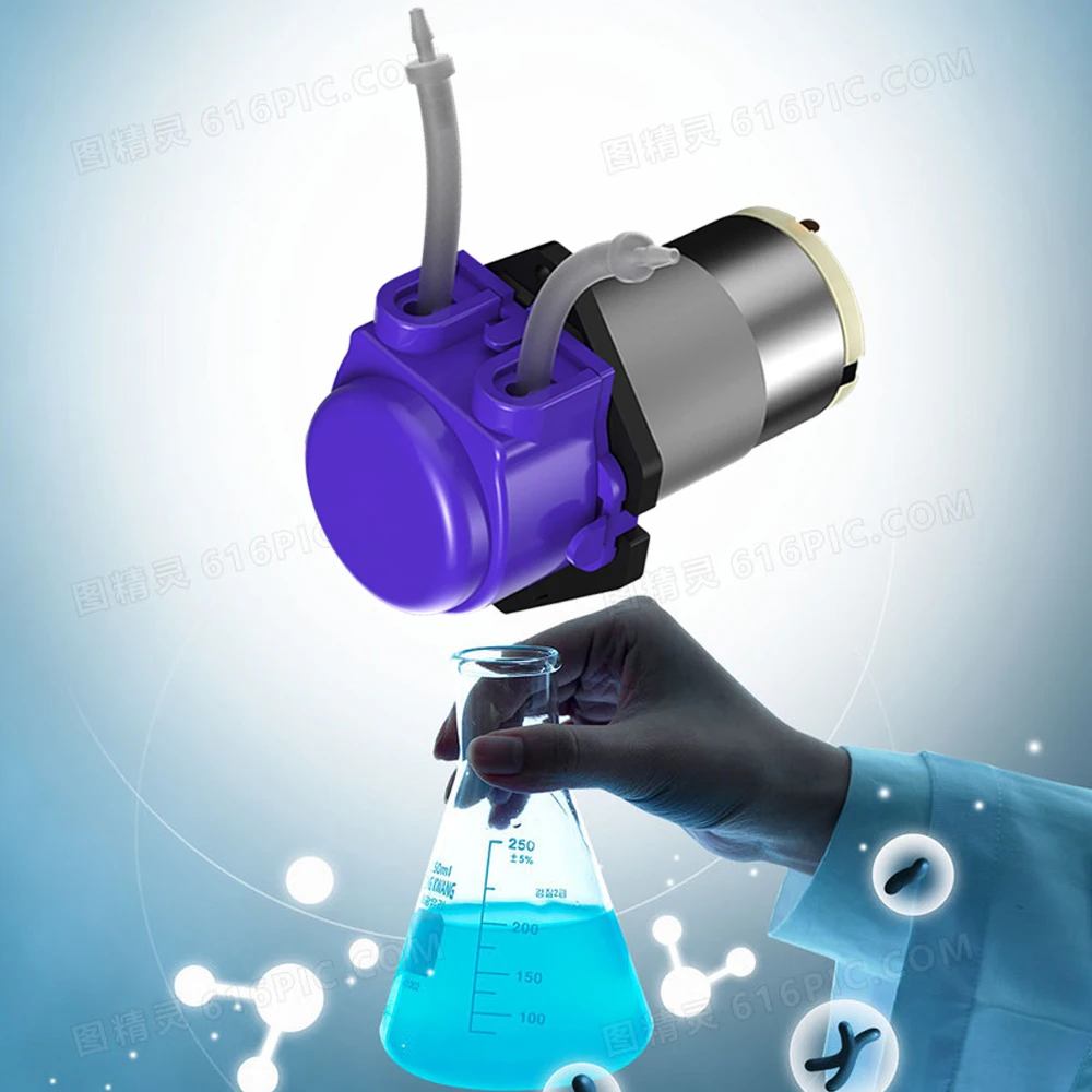 Миниатюрный перистальтический насос самовсасывающий микроциркуляционный с