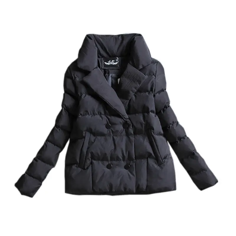 2023 New Women Winter Jacket Parkas Female Thick Cotton Padded Jacket Short Coat Slim Warm Outwear Lady Casual Thick Coat H987