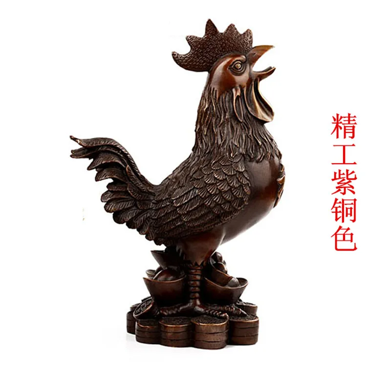 Медные украшения куриный петух жареная ветчина и курица Zhaocai украшение для