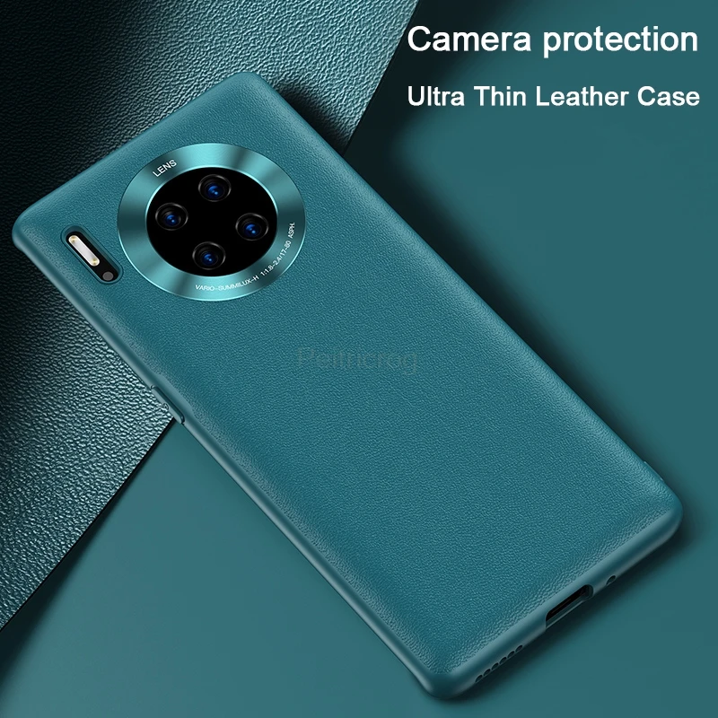Роскошный кожаный чехол из ТПУ для телефона Huawei P40 P30 Lite P20 Mate 20 30 Honor 9X 8X Nova 5 6 мягкий