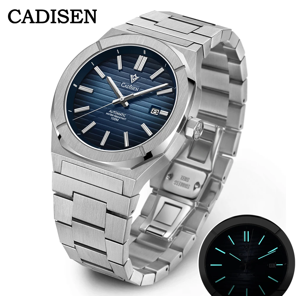 

CADISEN 2023 New Mens Mechanical Watches Automatic Watch For Men 316L Stainless Steel Sapphire Crystal 10Bar Waterproof Luminous