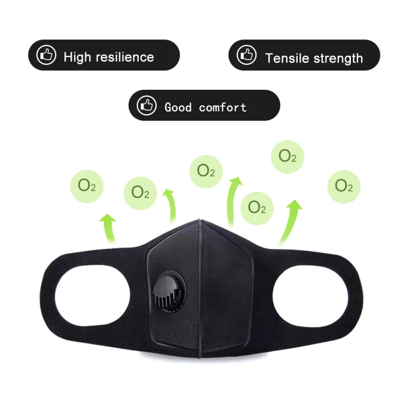 Унисекс велосипедная маска для лица с фильтром активированным углем|Маска