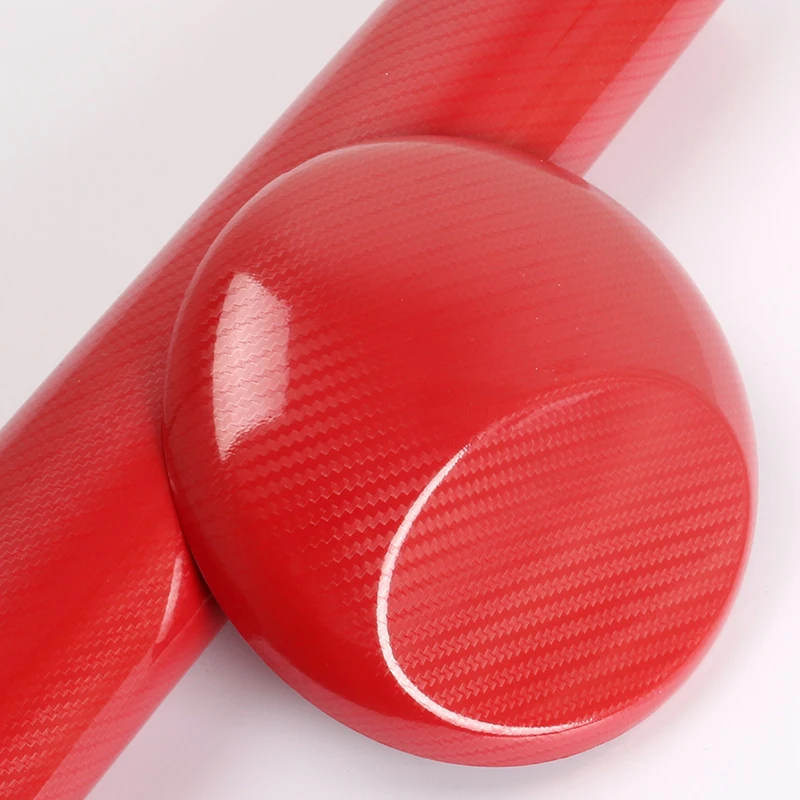 

TSAUTOP 1.52x18m whole roll high gloss 5d carbon fiber vinyl wrap red for cars vinilo moto with Air Bubble