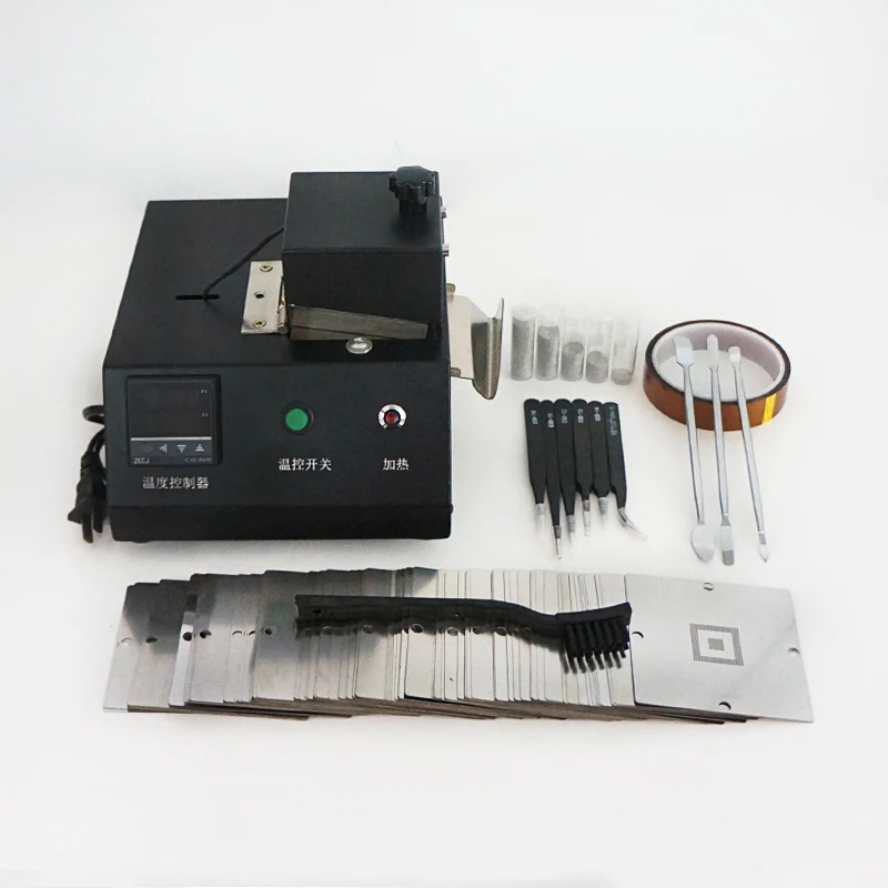 

LY-M700 BGA Solder Rework SMD Station Set reballing machine rework station 341pcs heated stencils with solder balls ESD tweezer