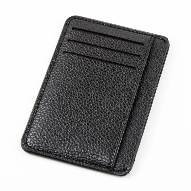 Модный тонкий мужской кошелек из искусственной кожи мини-бумажник с кармашком